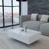Image de vidaXL Table basse Haute brillance Blanche