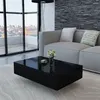 Image de vidaXL Table basse Haute brillance Noir