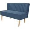 Image de vidaXL Canapé 117 x 55,5 x 77 cm Tissu Bleu