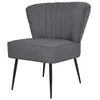 Image de Chaise de cocktail gris foncé tissu
