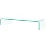 Image de Meuble tv/ pour moniteur 80 x 30 x 13 cm verre transparent