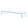 Image de Meuble tv / pour moniteur 90 x 30 x 13 cm verre transparent