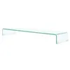 Image de Meuble tv/ de moniteur 110 x 30 x 13 cm verre transparent