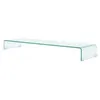 Image de Meuble tv/ de moniteur 120 x 30 x 13 cm verre transparent