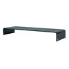 Image de Meuble tv/ support pour moniteur 100 x 30 x 13 cm verre noir