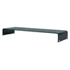 Image de Meuble tv/ support pour moniteur 110 x 30 x 13 cm verre noir