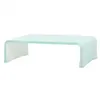 Image de Meuble tv/ support pour moniteur 40 x 25 x 11 cm verre blanc