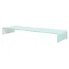Image de Meuble tv/ support pour moniteur 110 x 30 x 13 cm verre blanc