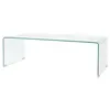 Image de Table basse 98x45x30 cm Verre trempé Transparent
