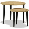 Image de vidaXL Table basse 2 pcs Jute naturelle