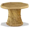 Image de vidaXL Table basse octogonale Bambou 60 x 60 x 45 cm