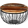 Image de vidaXL Table basse Bois de récupération massif