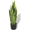 Image de Vidaxl Sansevieria Artificielle Avec Pot, 65 Cm, Verte