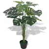 Image de Plante artificielle avec pot Monstera 70 cm Vert