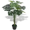 Image de Vidaxl Plante Artificielle Monstera Avec Pot, 70 Cm, Couleur Verte