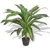 Image de vidaXL Kunst dracena plant met pot 90 cm groen244450
