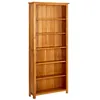 Image de Bibliothèque à 6 étagères 80x22,5x180 cm Bois de chêne massif
