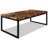 Image de vidaXL Table basse Teck Résine 110 x 60 x 40 cm