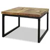 Image de vidaXL Table basse Teck Résine 60 x 60 x 40 cm