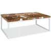 Image de vidaXL Table basse Teck Résine 110 x 60 x 40 cm