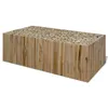 Image de Table basse Teck véritable 90x50x30 cm