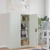 Image de vidaXL Armoire de bureau 90x40x140 cm Acier Gris 244649