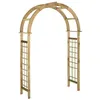 Image de vidaXL Arche avec treillis Bois de pin vert imprégné