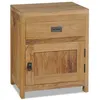Image de Table de chevet teck massif 40x30x50 cm