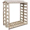 Image de vidaXL Abri de Stockage du Bois de Chauffage Pin Imprégné Cabane de Jardin