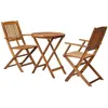 Image de Salon de jardin vidaxl Bois 3 pieces
