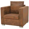 Image de vidaXL Fauteuil x x cm Cuir daim artificiel