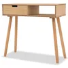 Image de Table console Bois de pin massif 80 x 30 x 72 cm Marron