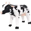 Image de Jouet en peluche - vidaXL - Vache Noir et blanc - XXL - 76 x 49 cm - 100 kg de capacité