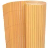 Image de vidaXL Tuinafscheiding dubbelzijdig 90x300 cm PVC geel43624