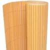 Image de vidaXL Tuinafscheiding dubbelzijdig 90x500 cm PVC geel43629