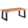 Image de vidaXL Table basse Bois d'acacia massif 110 x 60 x 40 cm