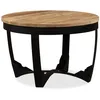 Image de Table basse bois de manguier brut 60x40 cm