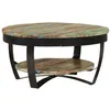 Image de vidaXL Table basse Bois massif de récupération 65 x 32 cm