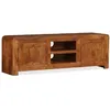 Image de meuble tv bois 120x30x40 jaune, bois bois massif, bois, miel