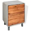 Image de Table de chevet Bois d acacia massif 40 x 30 x 50 cm