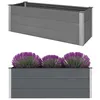 Image de Jardinière - WPC - 150 x 50 x 54 cm - Gris - Composite bois-plastique - Rectangulaire