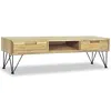 Image de Meuble TV 120x35x35 cm Teck massif