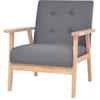 Image de Fauteuil Gris foncé Tissu