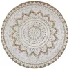 Image de Tapis Jute tressé imprimé 90 cm rond