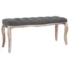 Image de Banc Lin Bois solide 110x38x48 cm Gris foncé
