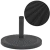 Image de vidaXL Parasolvoet rond 14 kg hars zwart43657