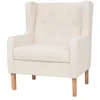 Image de vidaXL Fauteuil tissu cràmewit
