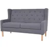 Image de Canapé à 2 places Tissu Gris