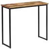 Image de Table console Teck recyclé massif 90 x 30 x 76 cm