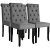 Image de Lot de 4 chaise vidaxl H. 96 cm non pliable en plastique interieur gris
